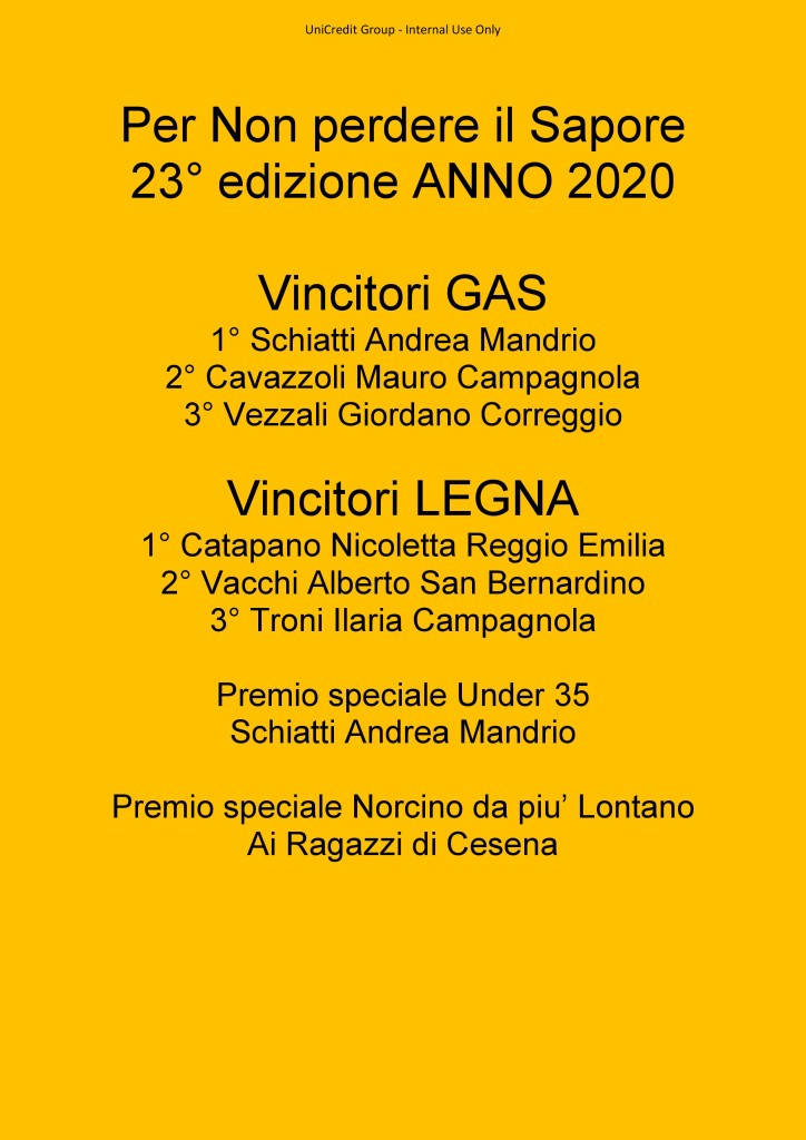 vincitori 2020